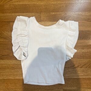 Zara ruffle sleeve top